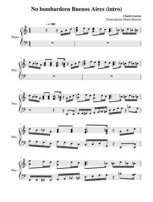 No Bombardeen Buenos Aires (intro) - Charly Garcia