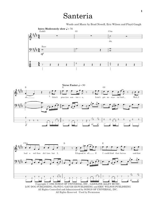 Santeria - Sublime (School of Rock - Bass Guitar)