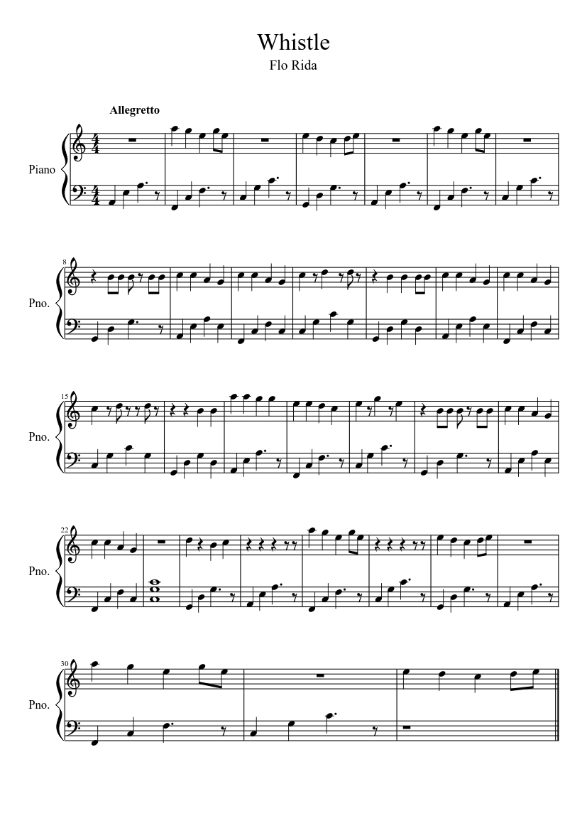 Flo Rida-Whistle-Piano Synthesia Ноты. Ноты свиста волка на пианино. Текст музыки Flo Rida на пианино.
