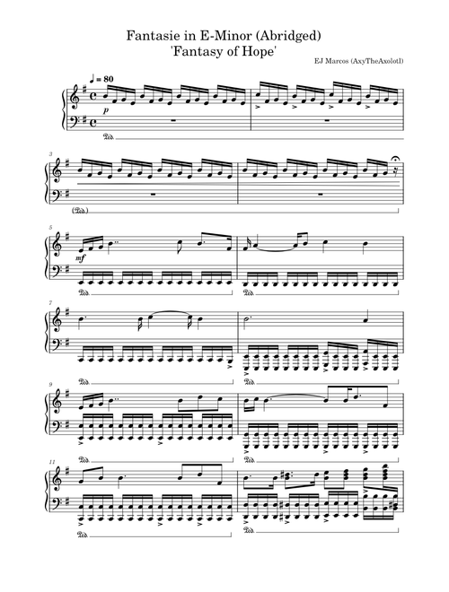 Fantasie in E-minor | 'Fantasy of Hope' (Abridged Version)