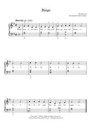 Bingo Sheet Music for Piano (Solo) easy | MuseScore.com