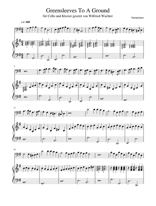 Greensleeves To A Ground