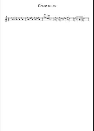 Grace notes Sheet Music for Vocals (Solo) | MuseScore.com
