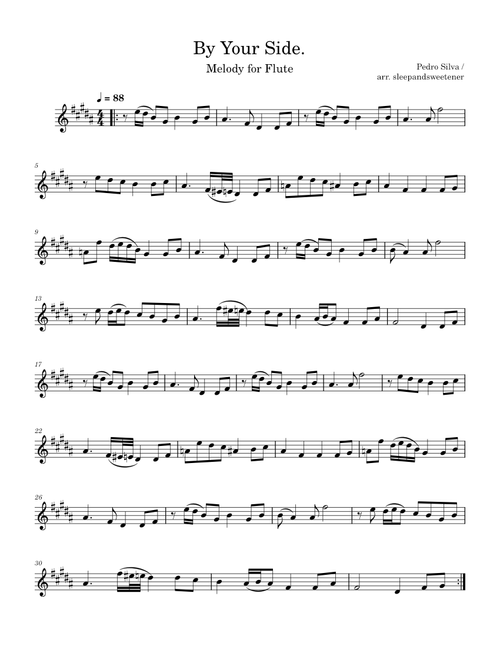 By Your Side. – Melody for Flute