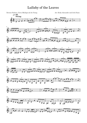 Lullaby Of The Leaves, Gerry Mulligan and Chet Baker Sheet Music