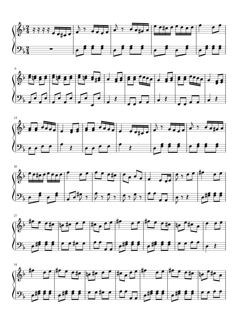 Etapa Hambre alto Turkish March Easy Sheet music for Piano (Solo) | Musescore.com