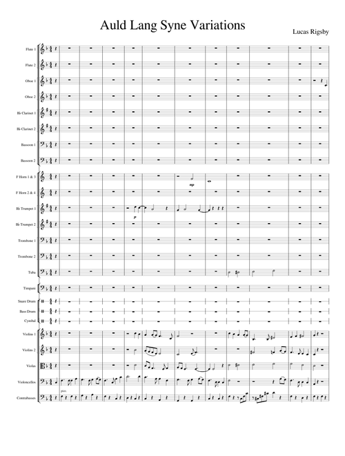 Auld Lang Syne Variations