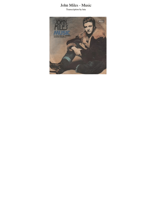 Music Was My First Love – John Miles