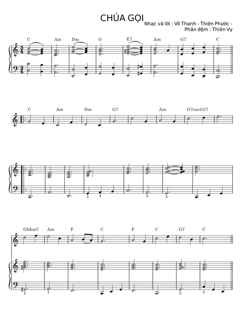 CHÚA GỌI - Võ Thanh