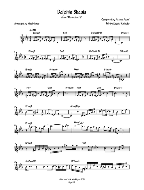 Dolphin Shoals - Leadsheet