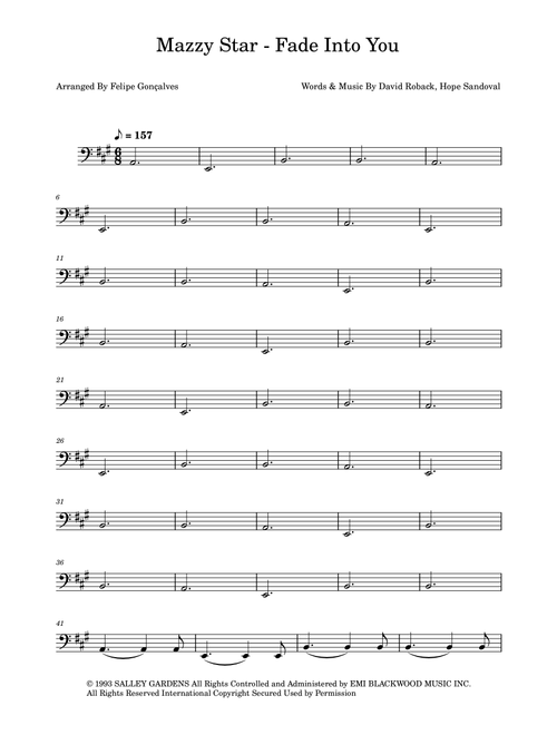 Fade Into You (Arr. The Ninja) - Hope Sandoval, David Roback (Instrumental Solo)