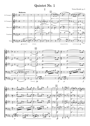 Brass Quintet No.1, Op.5 – Victor Ewald Sheet Music for Trombone