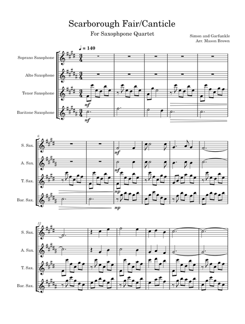 Scarborough fair – Simon & Garfunkel