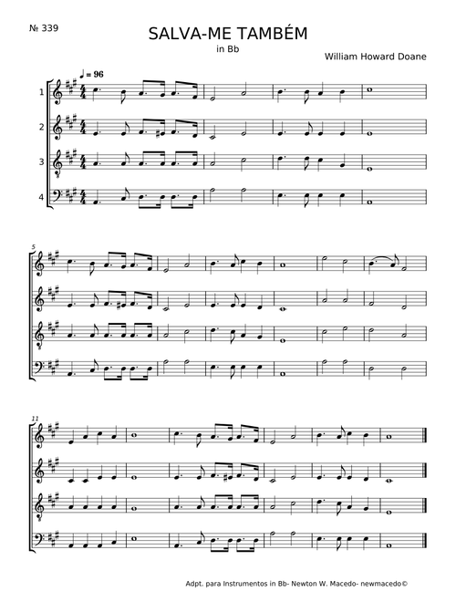 SALVA-ME TAMBÉM – William Howard Doane