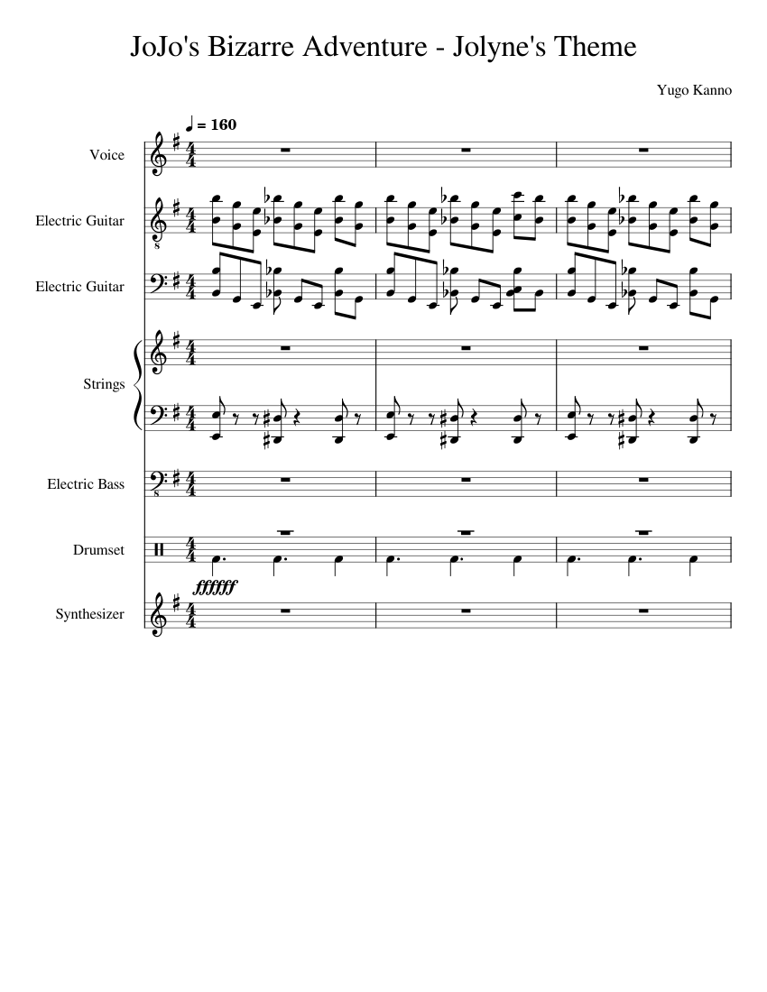 JoJo's Bizarre AdventureJolyne's Theme Yugo Kanno piano tutorial