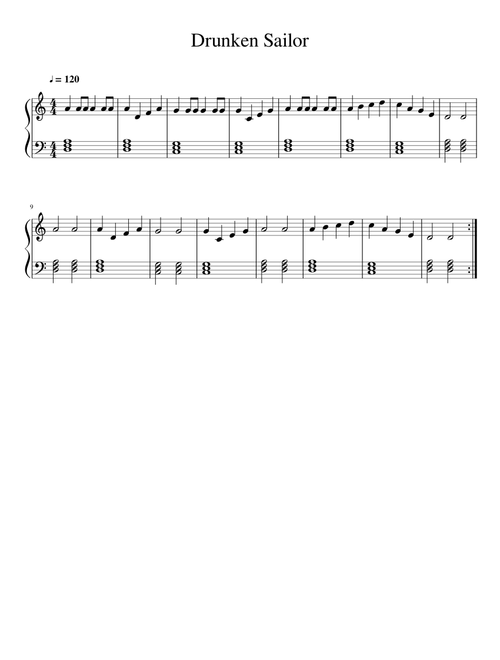 Drunken sailor - Misc Traditional