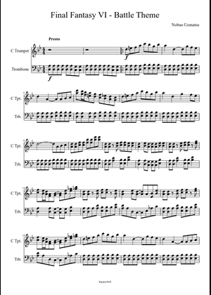 Final Fantasy XII (Main Theme) Sheet Music for Piano (Solo