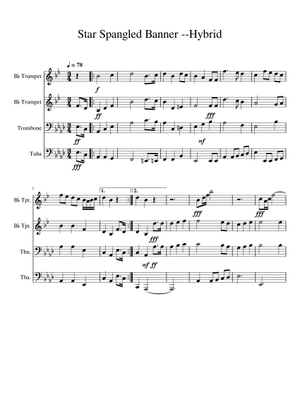 Star Spangled Tuba Sheet The Star Spangled Banner Sheet Music For