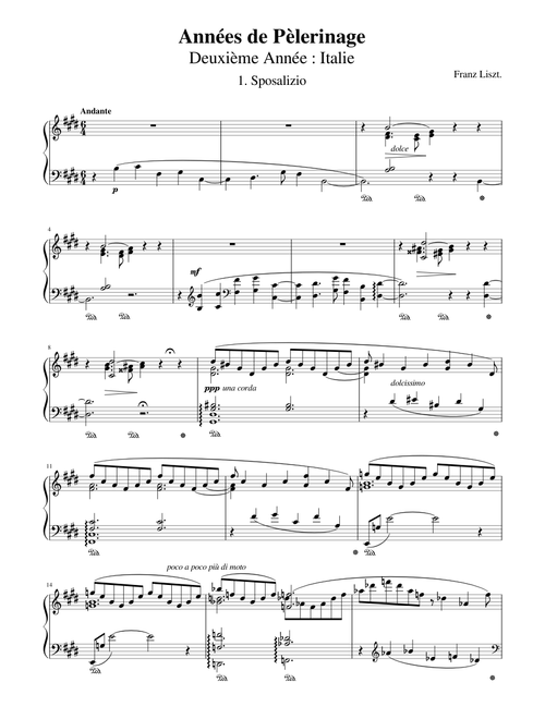 Liszt - Sposalizio