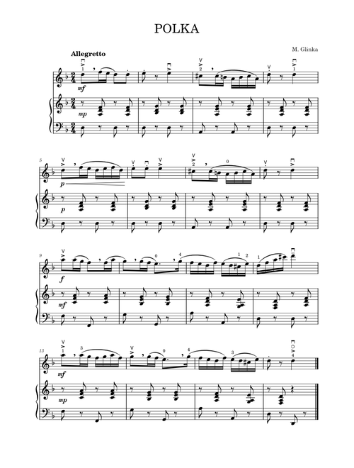 Polka - Mikhail Glinka