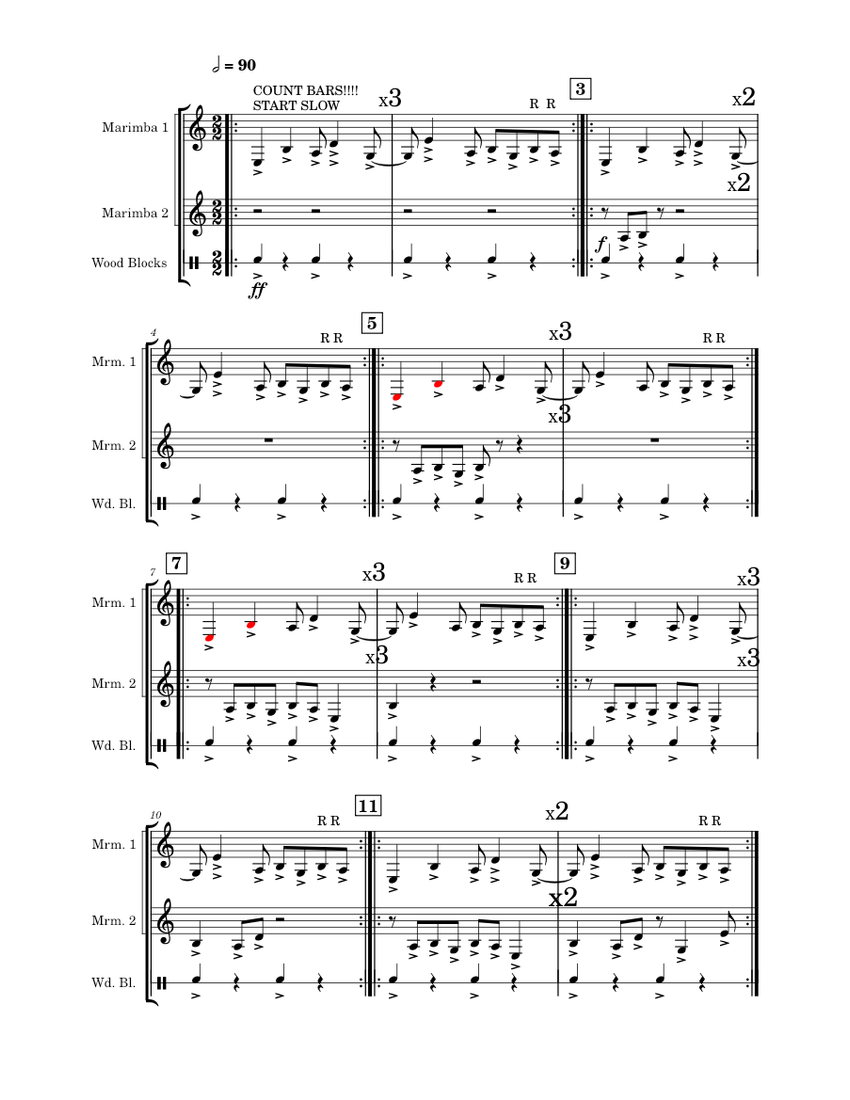 Nagoya Marimbas Steve Reich Short Version of Nagoya Marimba's Both