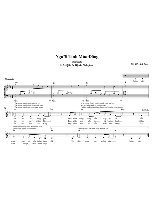 Người Tình Mùa Đông – Nhạc Hoa