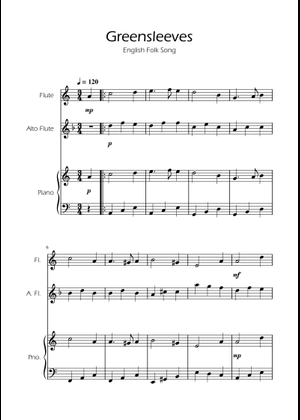 Greensleeves – Traditional English Folksong Sheet Music for
