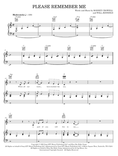 Please remember me - Tim McGraw (Piano-Vocal-Guitar)