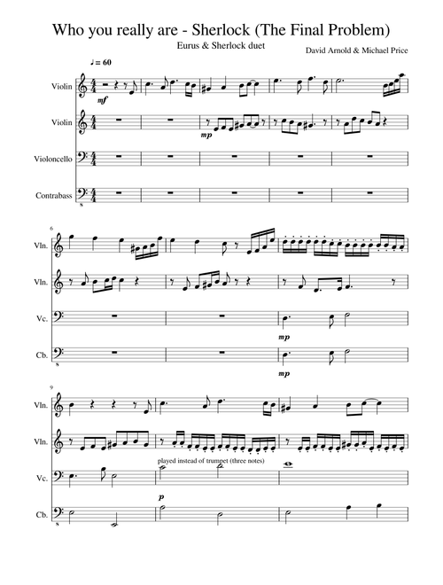 Who you really are - Sherlock & Eurus violin duet