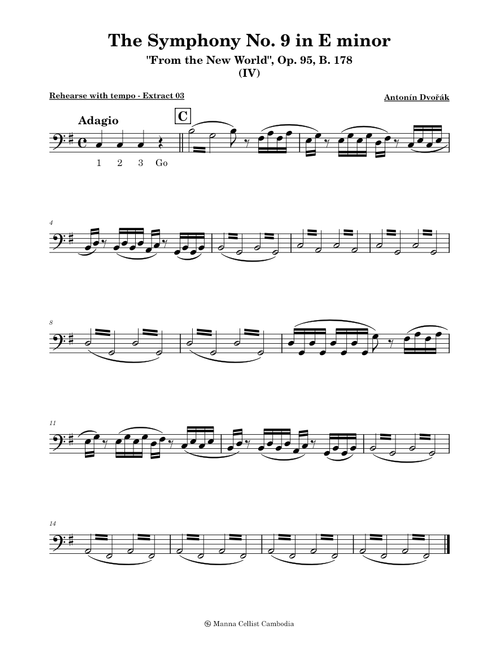 Symphony No.9 in E minor, Op.95; B 178, 'From the New World' Allegro con Fuoco – Antonín Dvořák