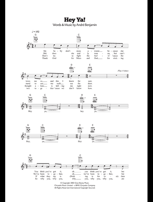 Hey Ya! - OutKast (Ukulele)