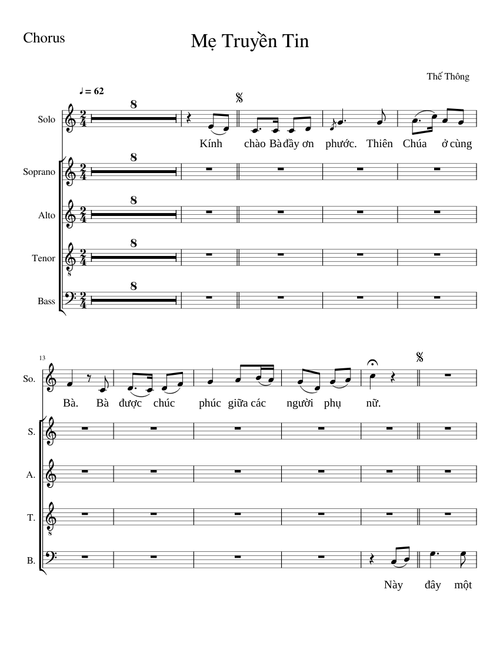 Mẹ Truyền Tin luu-Chorus