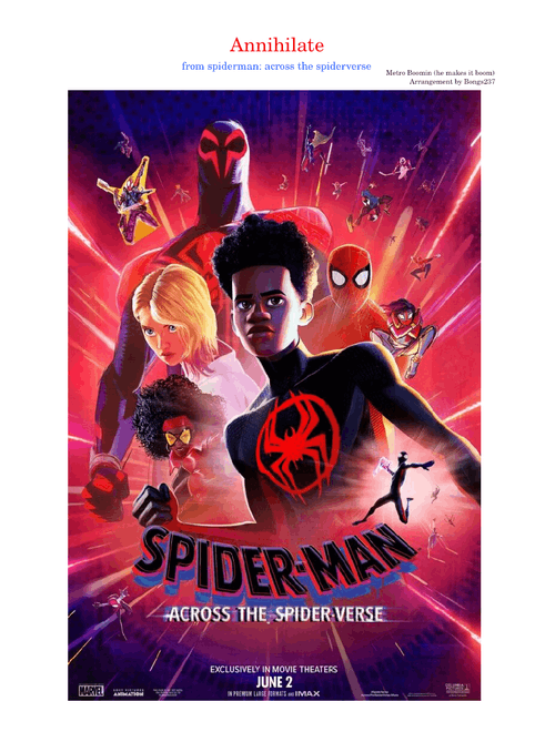 Annihilate  – Metro Boomin (Spider-Man: Across the Spider-Verse) [piano cover]