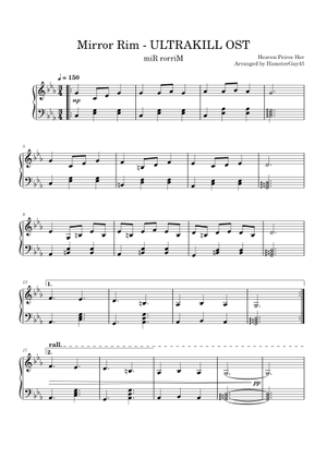 Mirror Rim – Heaven Pierce Her | ULTRAKILL Fraud OST Sheet Music for ...