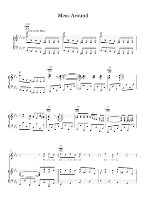 Mess around - Ray Charles Sheet Music with Chords for Piano, Trombone ...