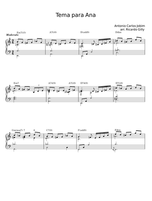 Tema para Ana - Antônio Carlos Jobim
