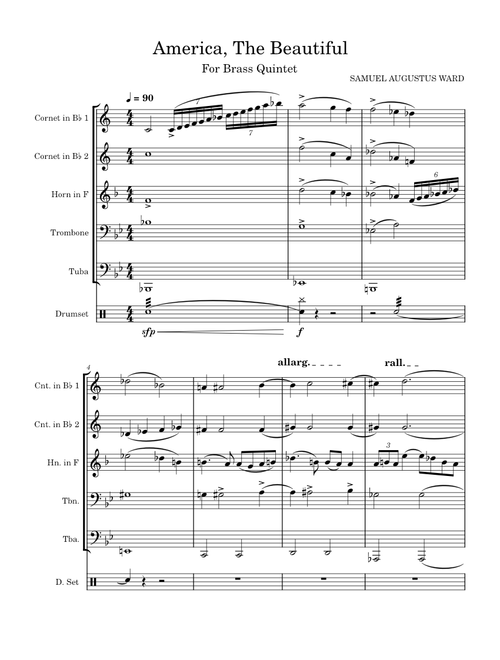 America the Beautiful – Carmen Dragon America the Beautiful – America The Beautiful by Dragon for Brass Quintet