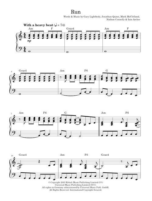 Run - Snow Patrol (Piano Solo)