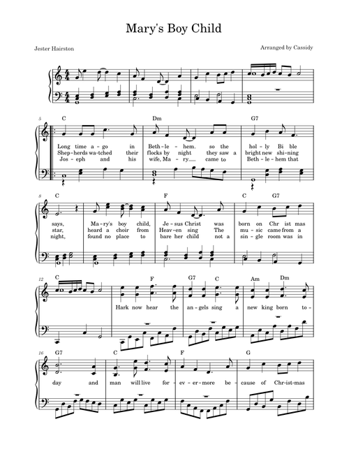 Mary's Boy Child – Jester Hairston Mary's Boy Child