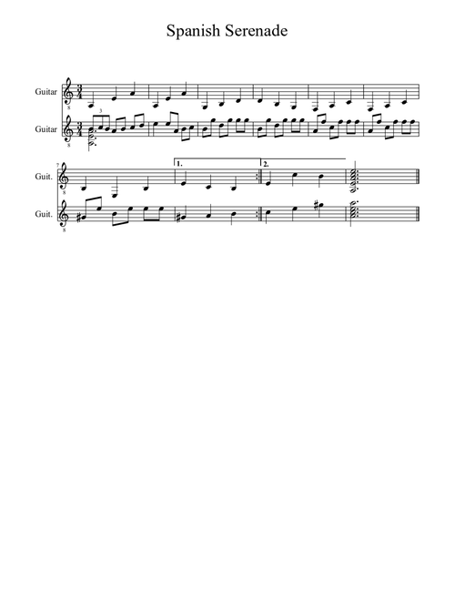 Spanish Serenade