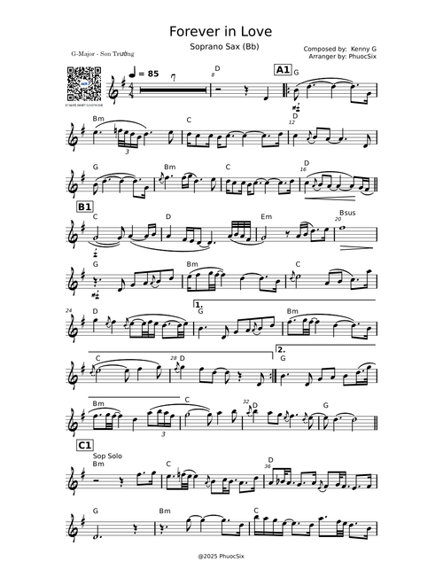 1. Forever in Love For Soprano G-Major