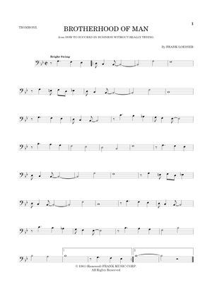 ビッグバンド譜： Brotherhood of Man/Woody Herman Brotherhood Of Man (Lead sheet with lyrics ) Sheet Music with
