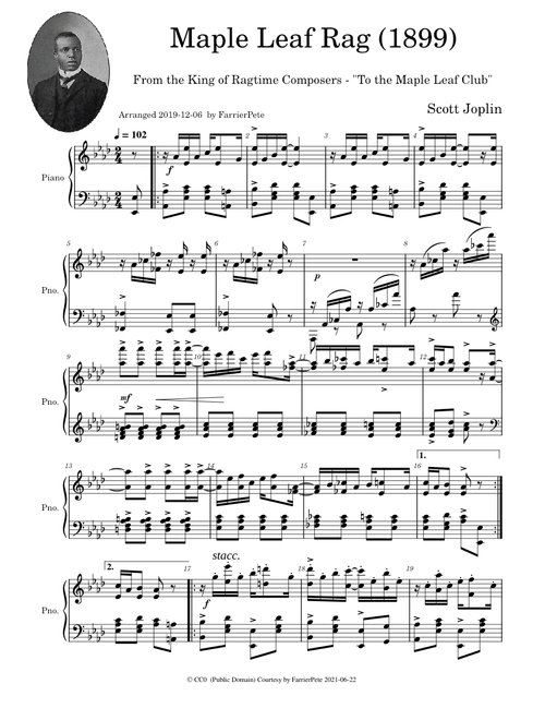Maple Leaf Rag (1899)