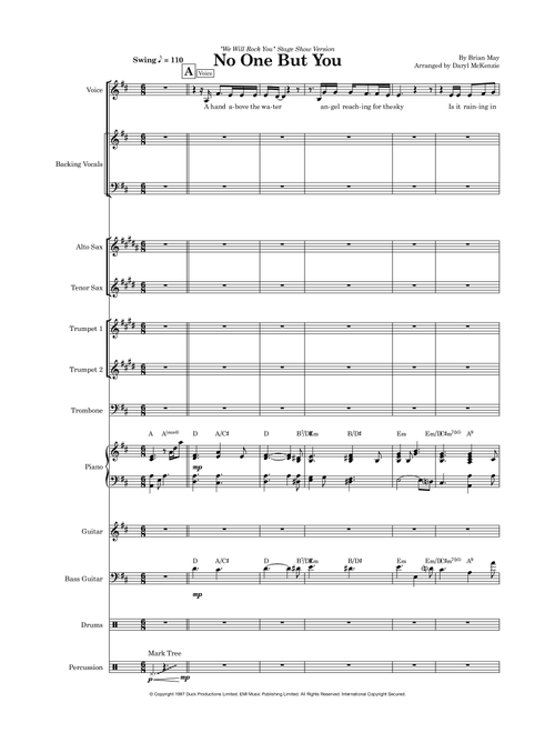 No One But You (Arr. Daryl McKenzie) - Queen (Large Ensemble)