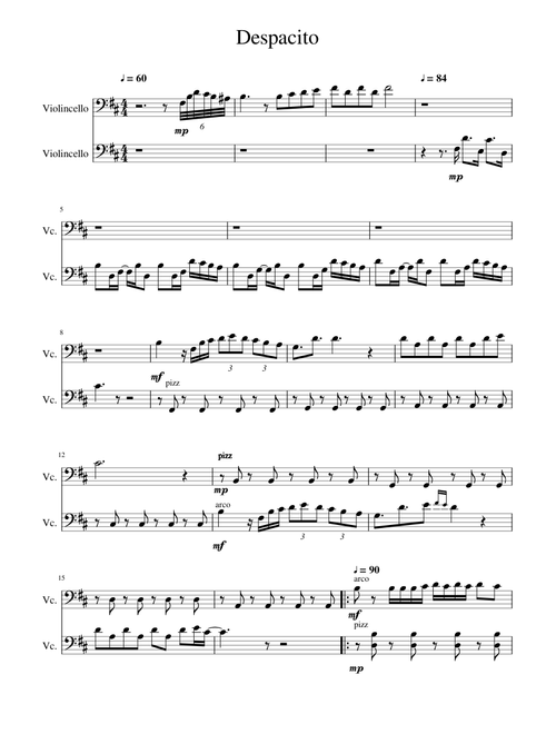 Despacito for 2cellos