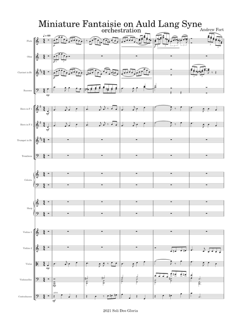 Miniature Fantaisie on Auld Lang Syne - Orchestrated