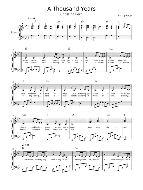 A Thousand Years by Christina Perri