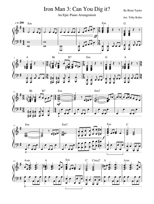 Can You Dig it? Epic Piano Version