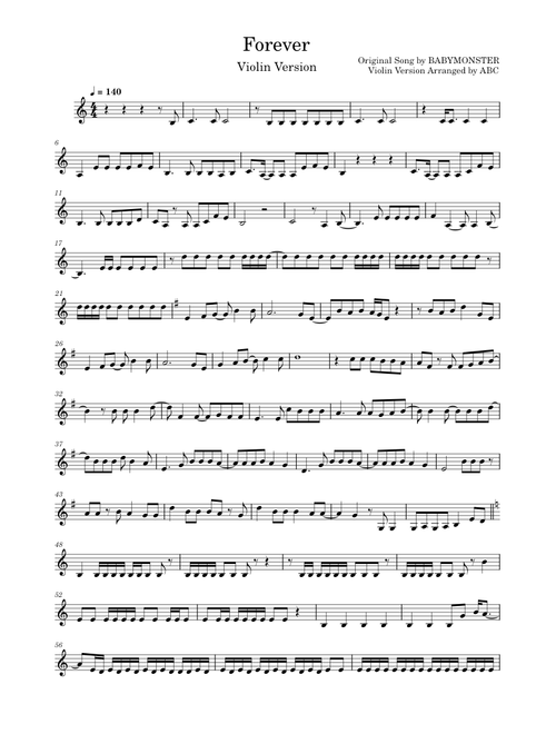 Forever – BABYMONSTER-Violin Version