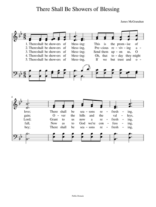 There shall be showers of blessing - James McGranahan